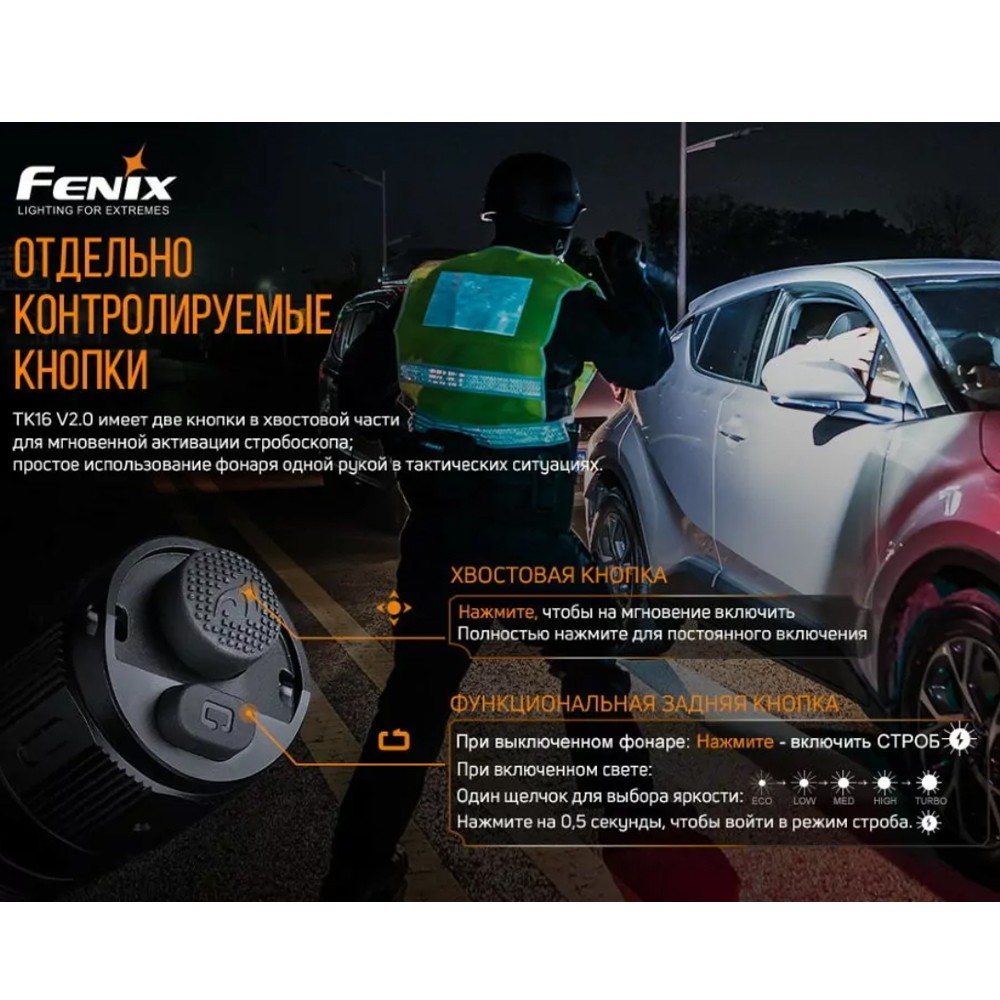 Ліхтар Fenix TK16 V2.0 LUMINUS SST 70