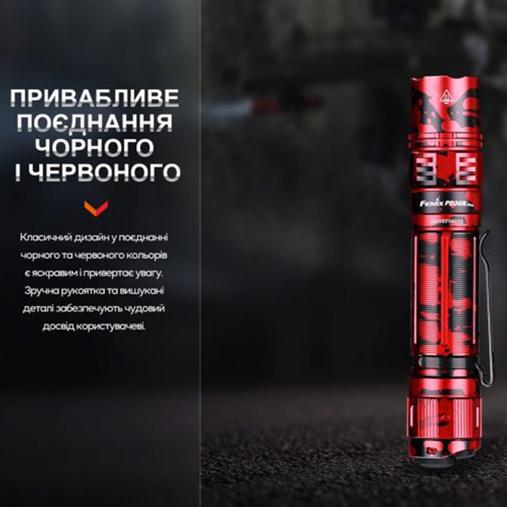 Ліхтар ручний Fenix PD36R Pro RED