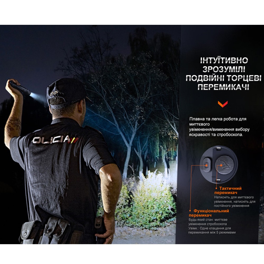 Ліхтар ручний Fenix PD36R Pro RED