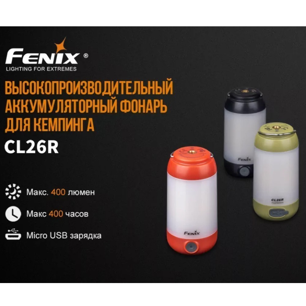 Набір Ліхтар ручний Fenix TK06+Ліхтар Fenix зелений CL26Rg
