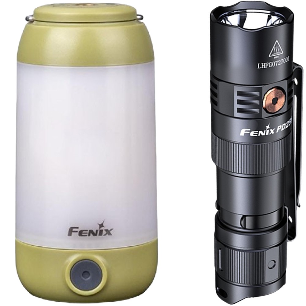 Набір Ліхтар Fenix зелений CL26Rg+Ліхтар ручний Fenix PD25R