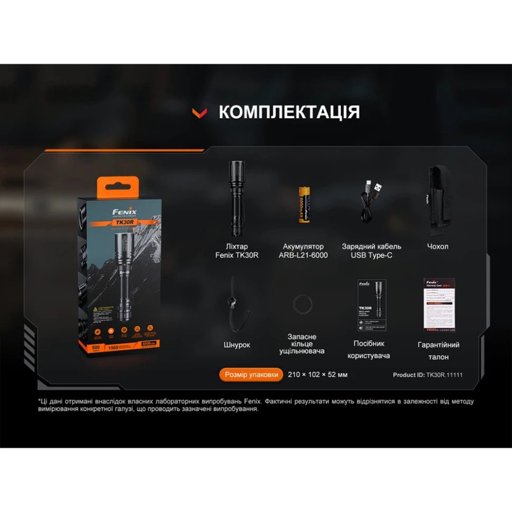 Ліхтар ручний лазерний Fenix ​​TK30R
