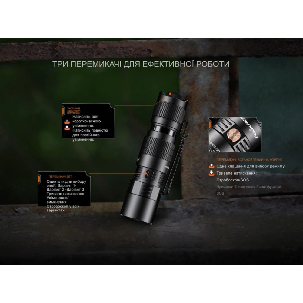 Ліхтар тактичний кишеньковий Fenix ​​PD26RACE