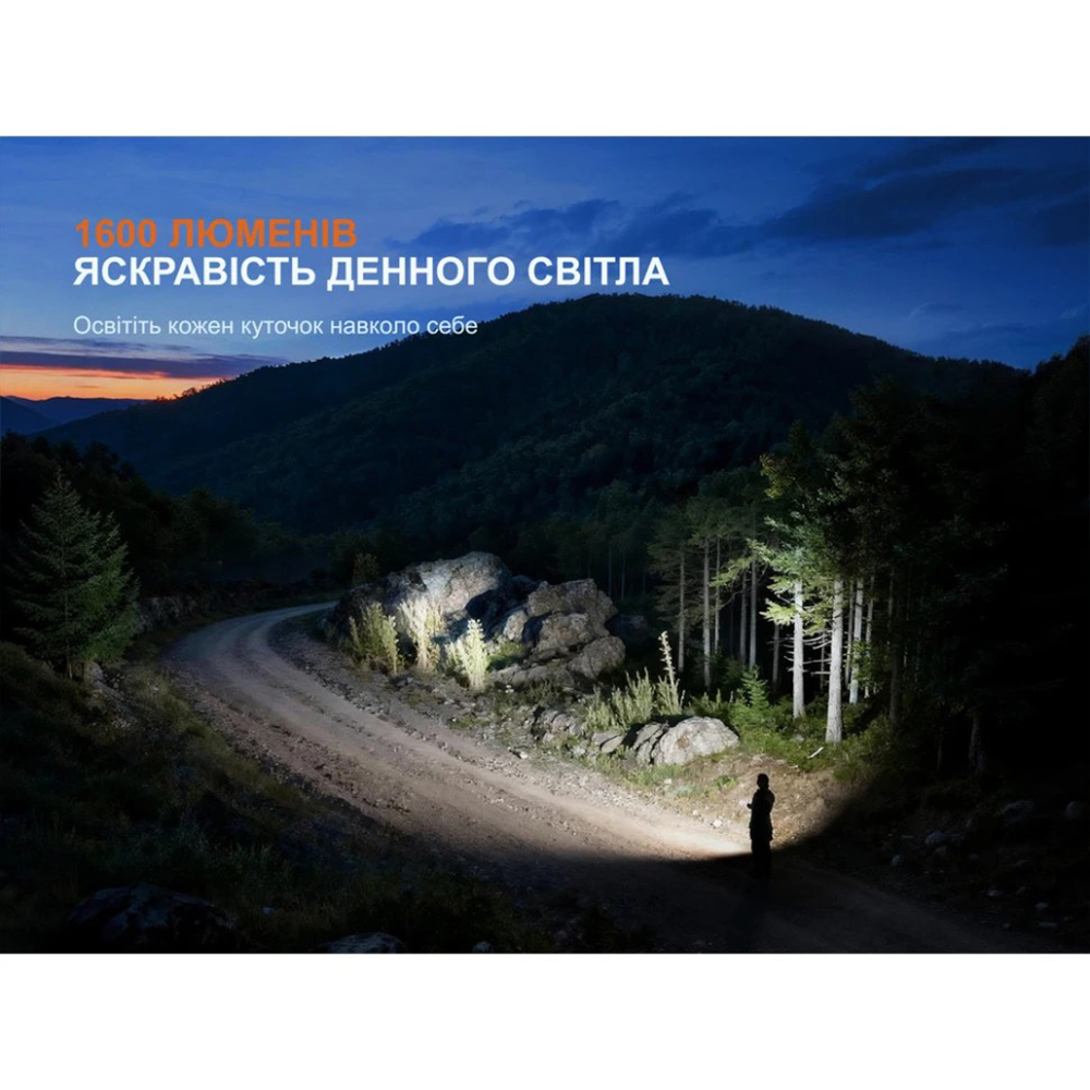 Ліхтар наключний Fenix ​​E06R PRO чорний E06RPROB