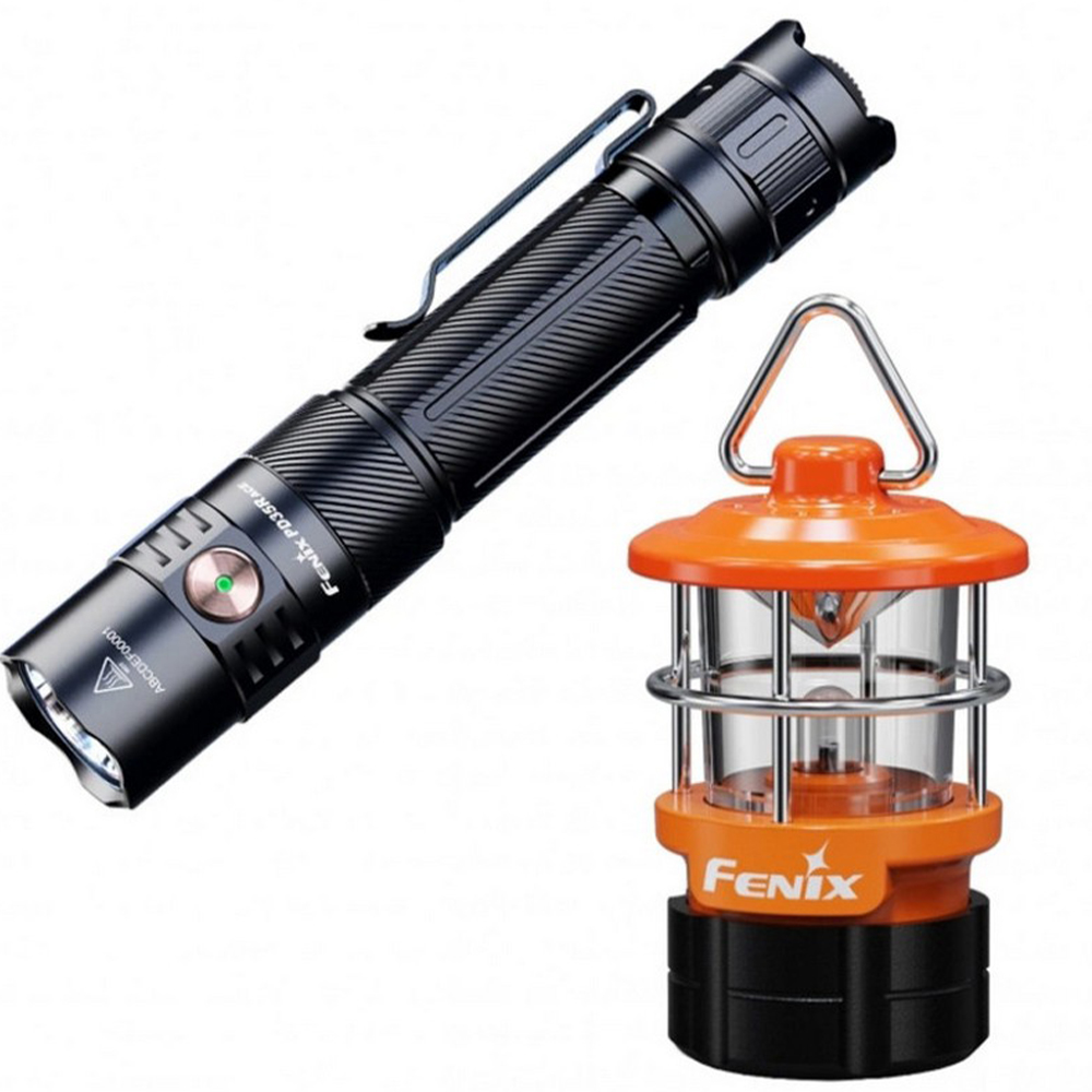 Ліхтар тактичний акумуляторний Fenix PD35R + наключний ліхтар CL01